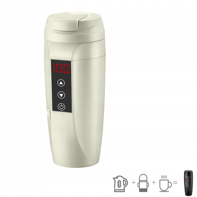 Автомобильный электрический чайник 450ml 12/24V