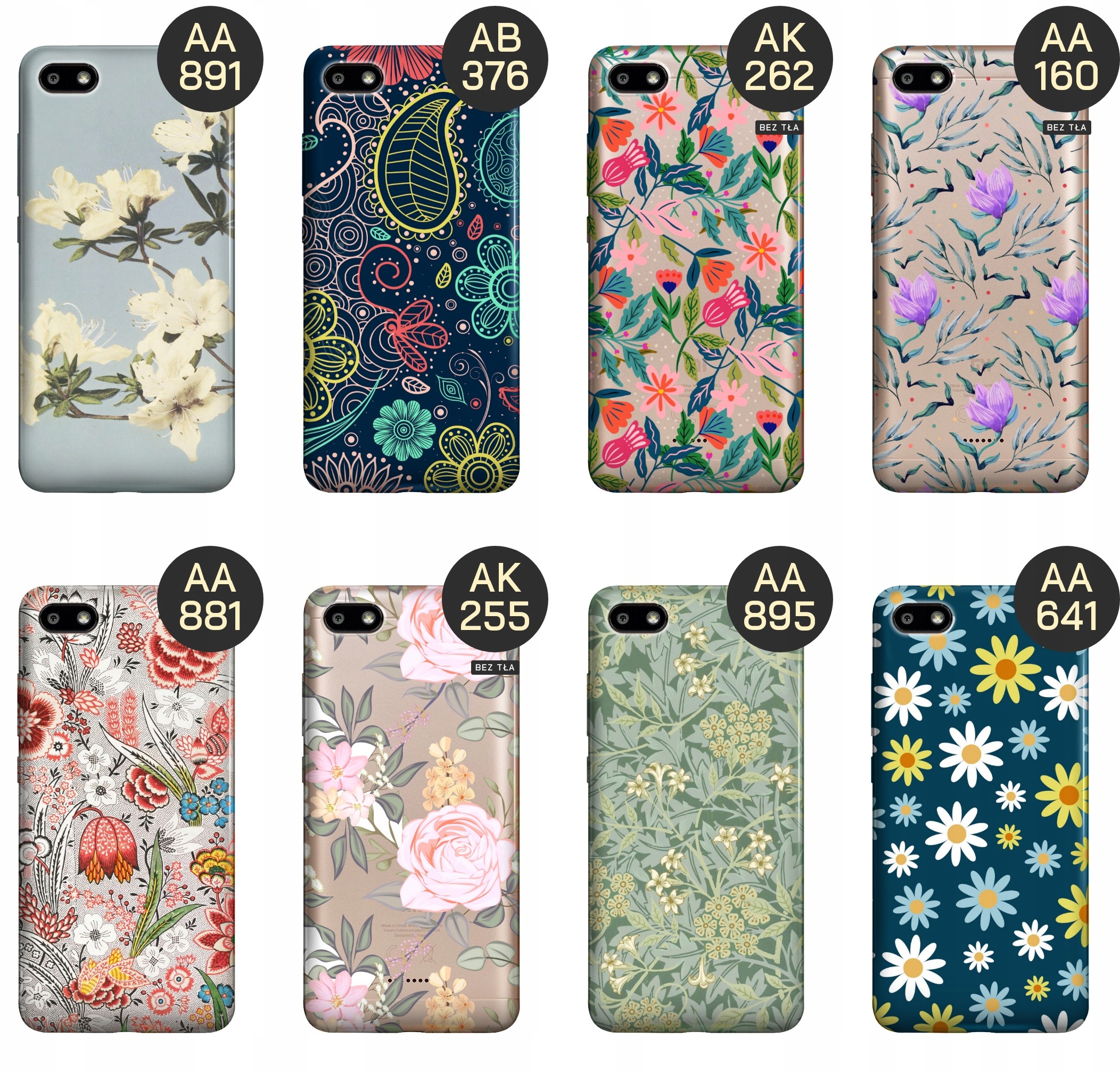 ETUI DO XIAOMI REDMI 6A WZORY KWIATY KWIECISTE FLOWER OBUDOWA POKROWIEC Marka Hello Case