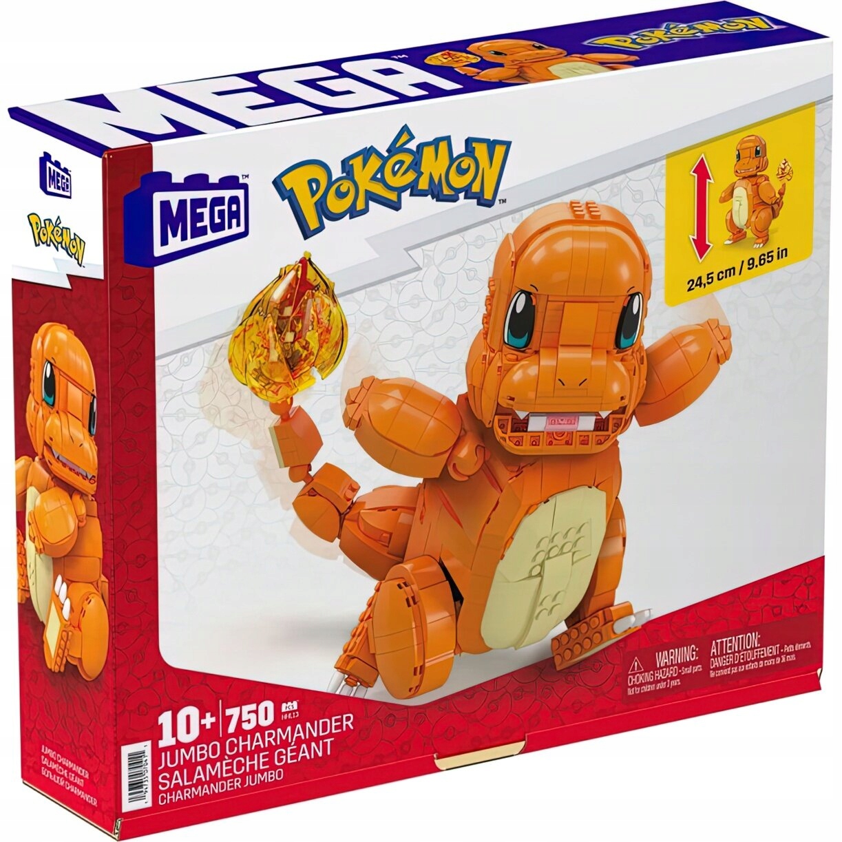 MEGA Pokemon Duży Charmander Zestaw klocków Marka MEGA