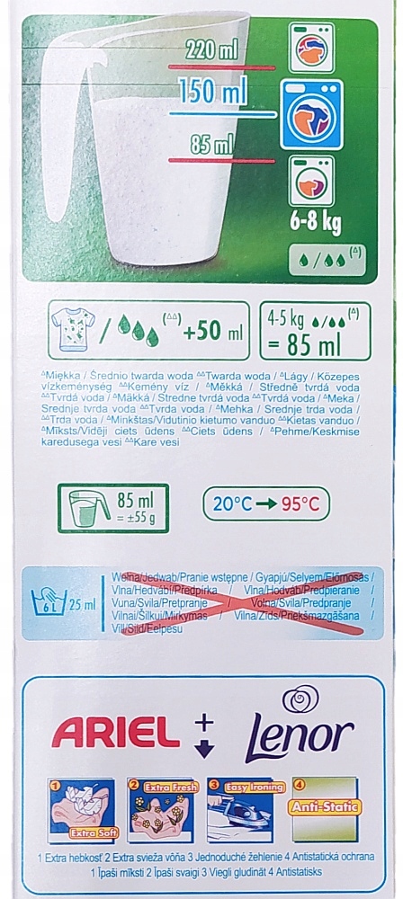 Ariel Proszek do prania 2.53kg, 46 prań, Kolor Marka Ariel