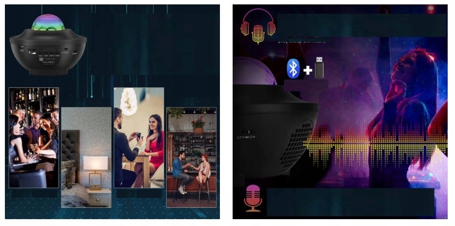 Projektor Gwiazd Star LED - Lampka Nocna Prezent Rodzaj gwintu zintegrowane źródło LED