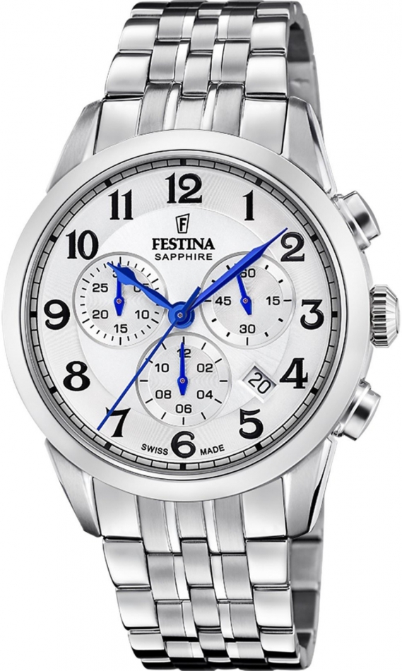 Zegarek męski Festina 20040/1 stalowy sportowy dla seniorów