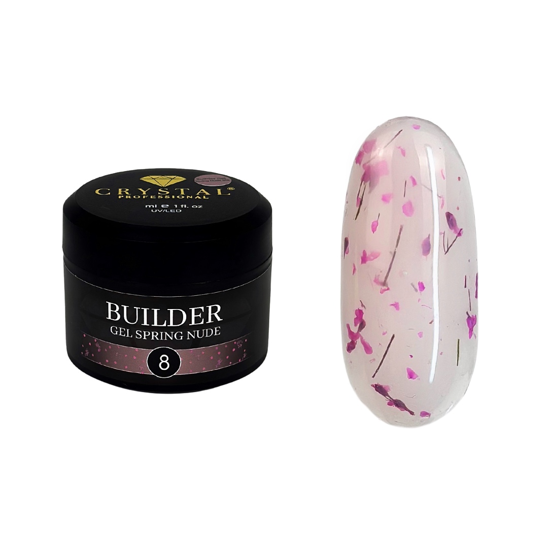 Stavební gel na nehty Builder Gel Spring Nude #8 30 ml