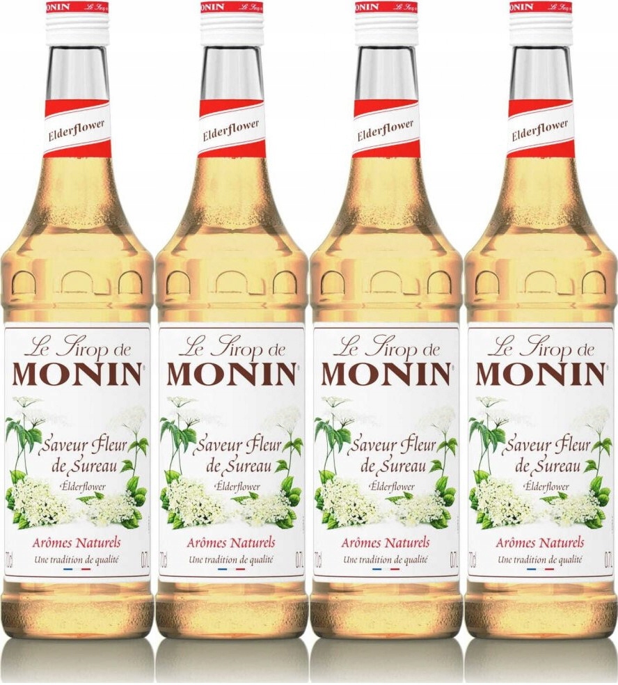Syrop smakowy Monin Elder Flower 700 ml x4