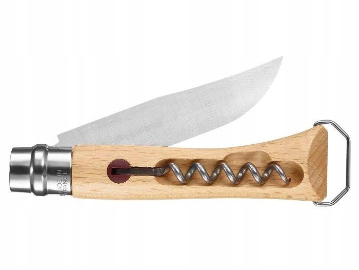 Opinel Zavírací nůž s vývrtkou a otvírákem N°10 Stainless Steel, 10 cm