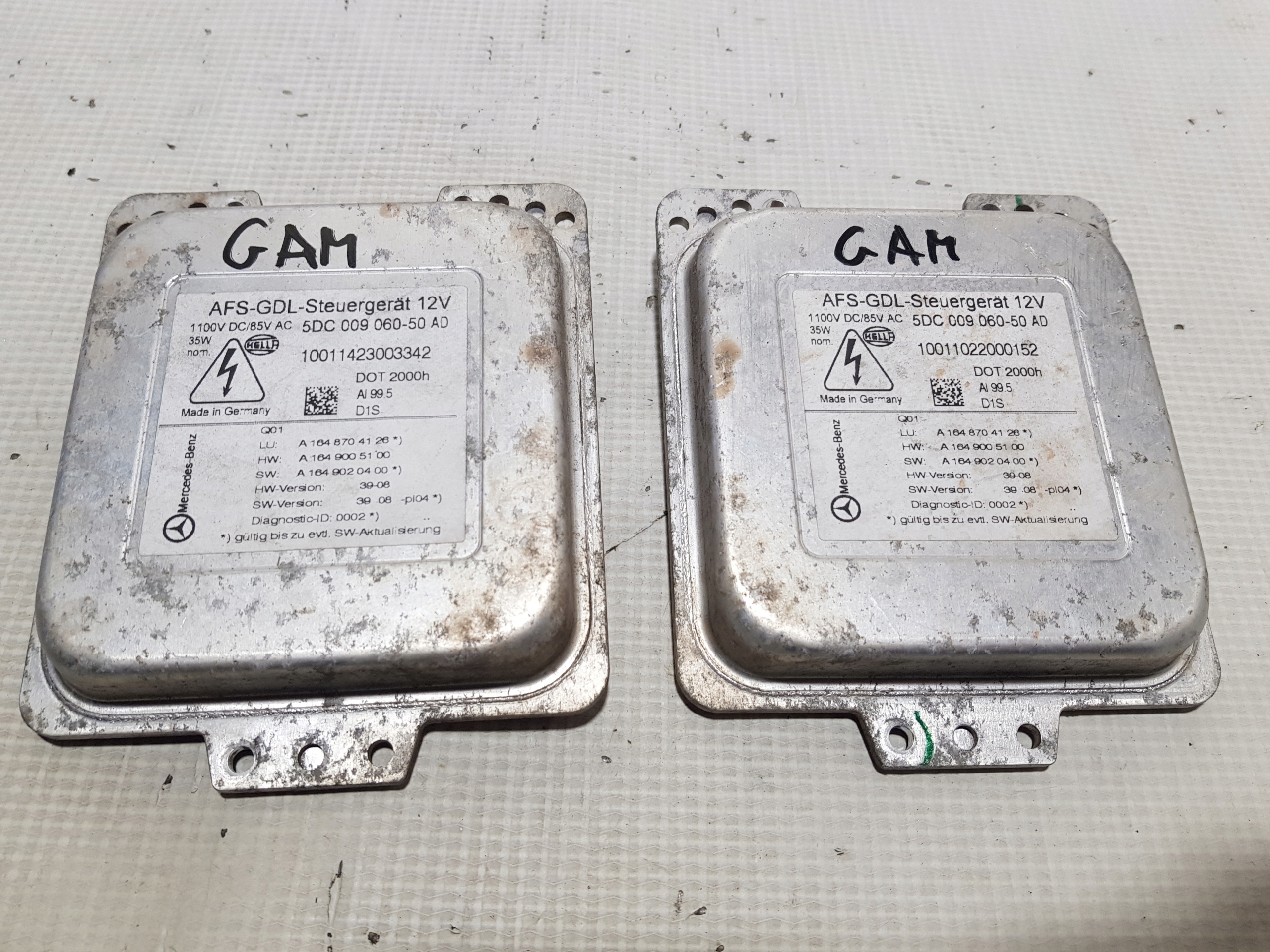 control unit XENON MERCEDES ML W164 GL X164 1648704126