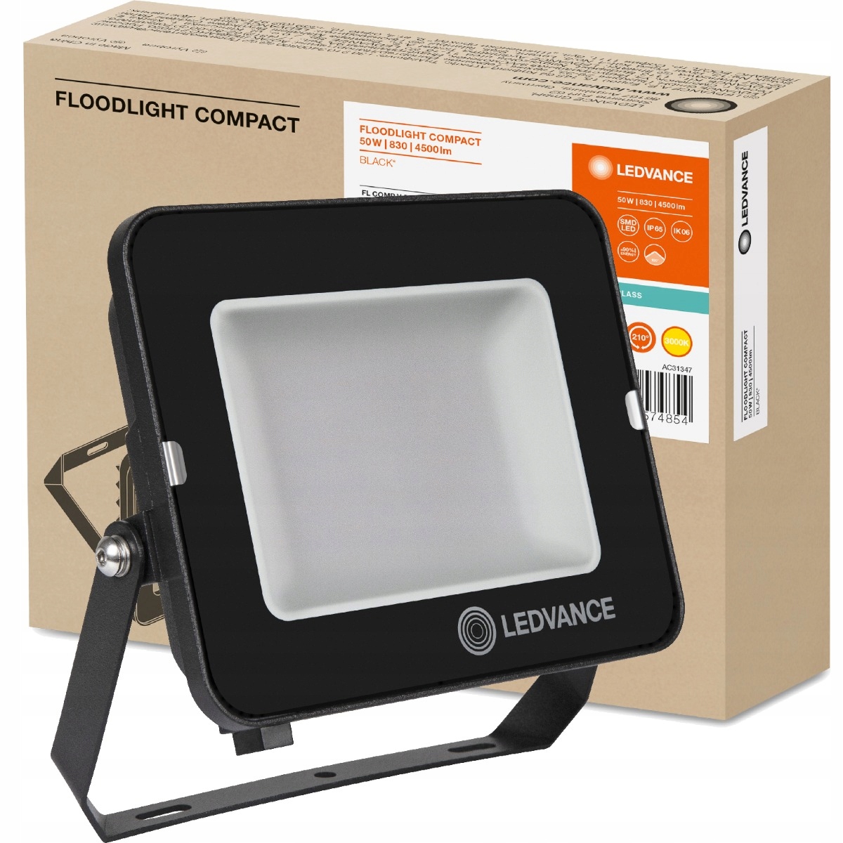 

Naświetlacz Halogen Led 50W 3000K Czarny Ledvance