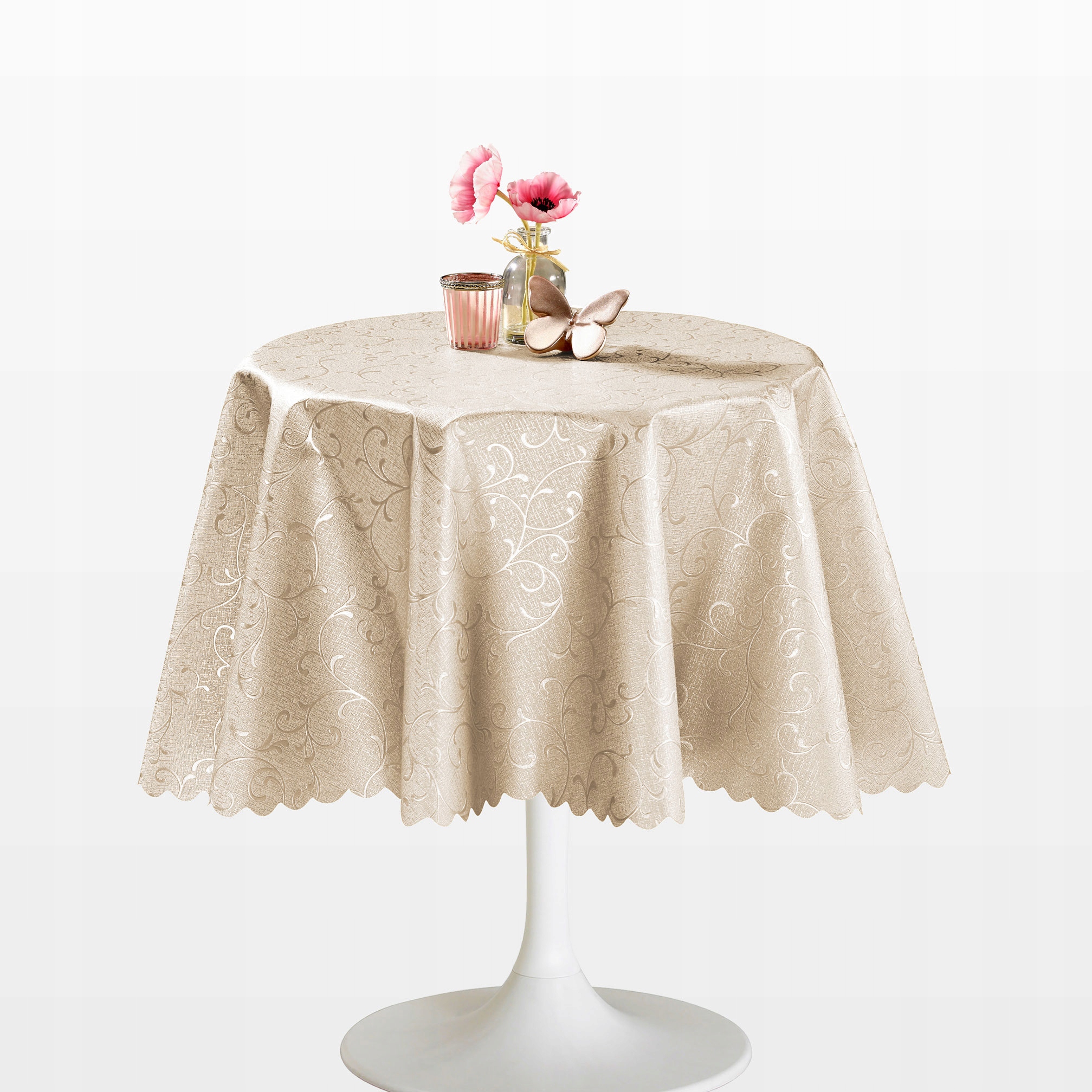 

Obrus Cerata Włóknina Beżowa Prostokąt Na Wymiar