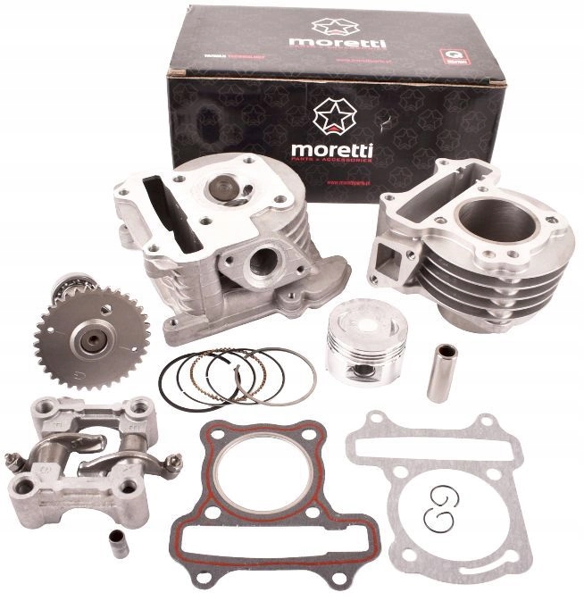 

Cylinder i głowica 80 skuter 4T GY6 Moretti Romet