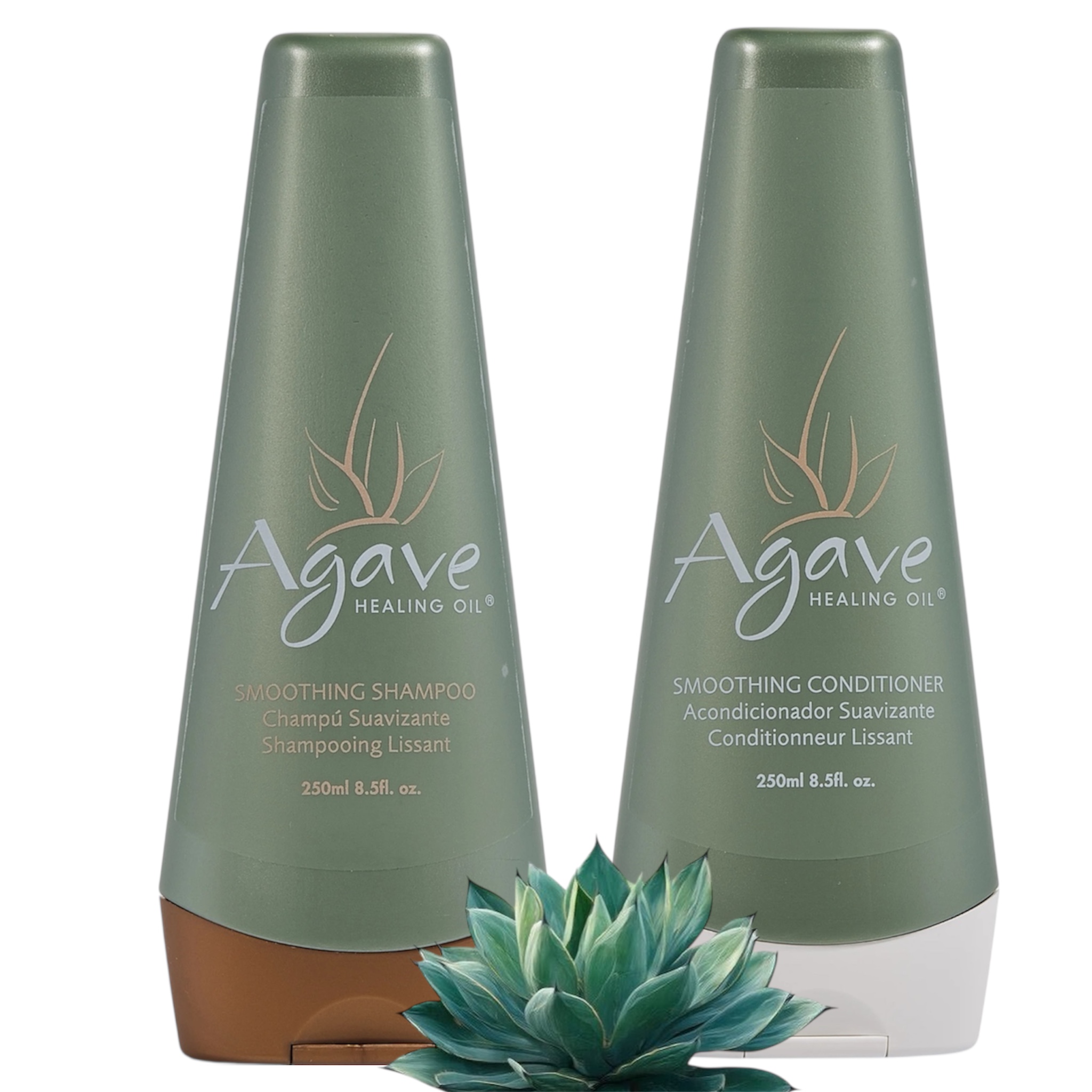 Agave zestaw szampon odżywka po keratynie i nano 2x250ml Bez Sls Bez Soli