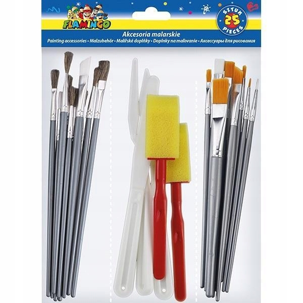 ZESTAW AKCESORIÓW ARTYSTYCZNYCH 25SZT, TITANUM