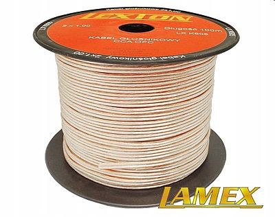 

Kabel głośnikowy 2x1,00mm2 Przeźroczysty