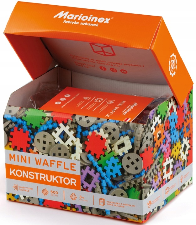 

Klocki Mini Waffle Wafle Konstruktor 500 Marioinex