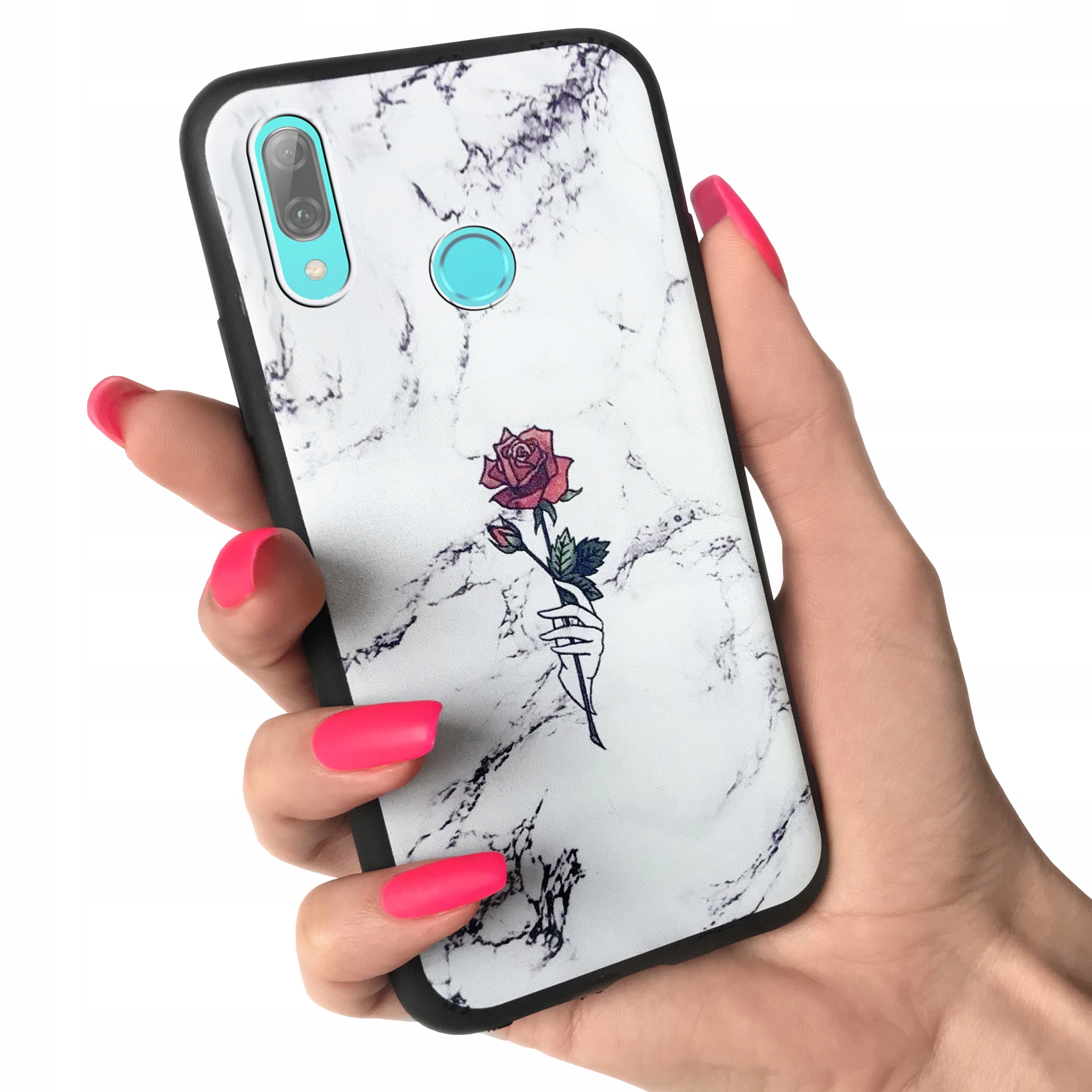 

Etui matowe do Huawei P Smart 2019 guma + Szkło
