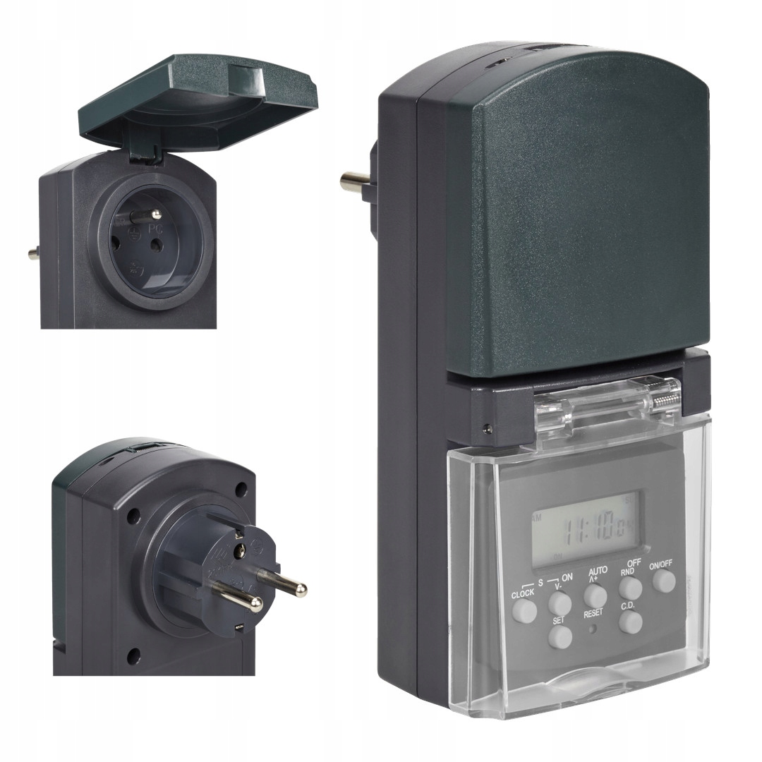 Cyfrowy programator gniazdka zewnętrznego elektryc