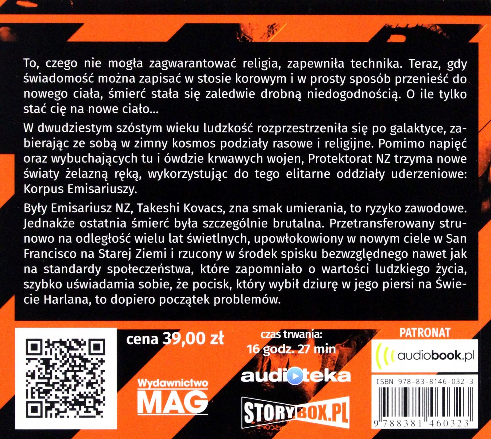 MODYFIKOWANY WĘGIEL - RICHARD MORGAN (AUDIOBOOK) Stan opakowania oryginalne