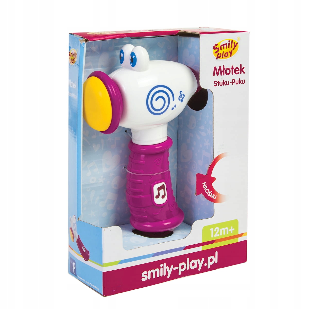 

Młotek Stuku Puku Różowy 83136 Smily Play