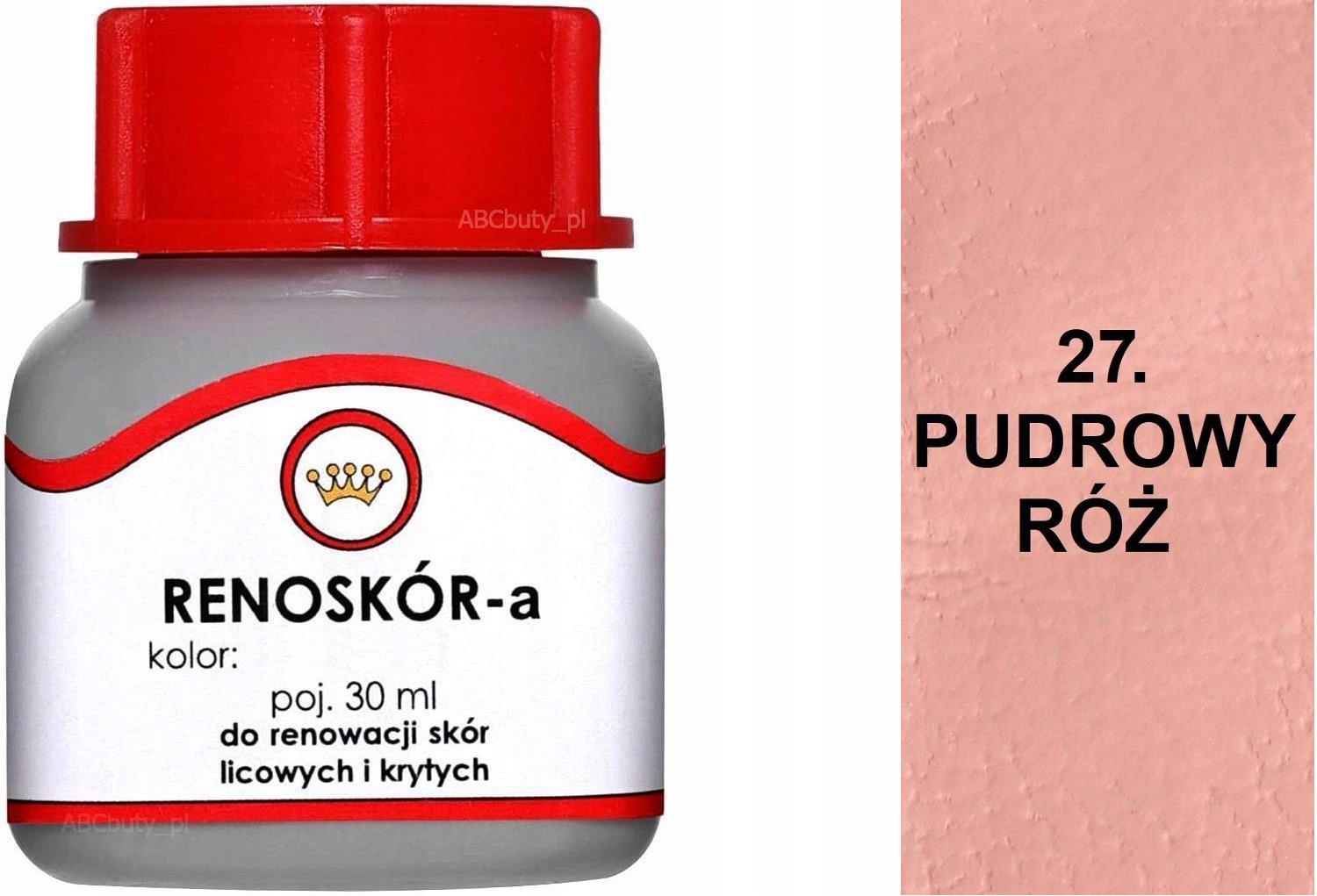 PUDROWY RÓŻ 27 RÓŻOWA FARBA RENOSKÓR 30 WILBRA DO CUSTOMIZACJI OBUWIA SKÓRY Marka inna