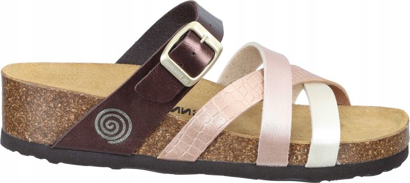 Nazouváky na podpatku z ekokůže Dr.Brinkmann 700698-23 hnědá vel. 38