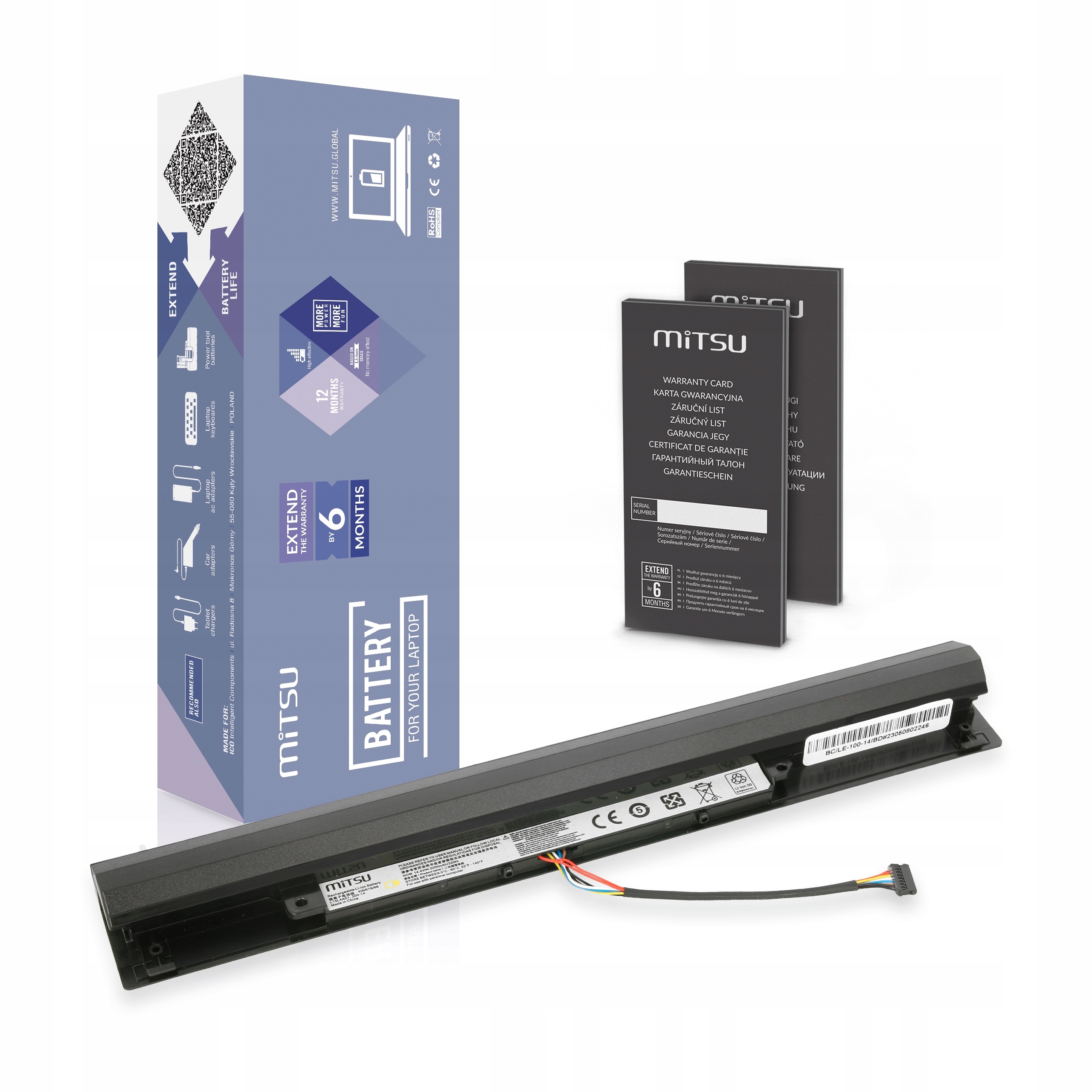 Bateria L15L4A01 do Lenovo IdeaPad 100-14IBD 32Wh