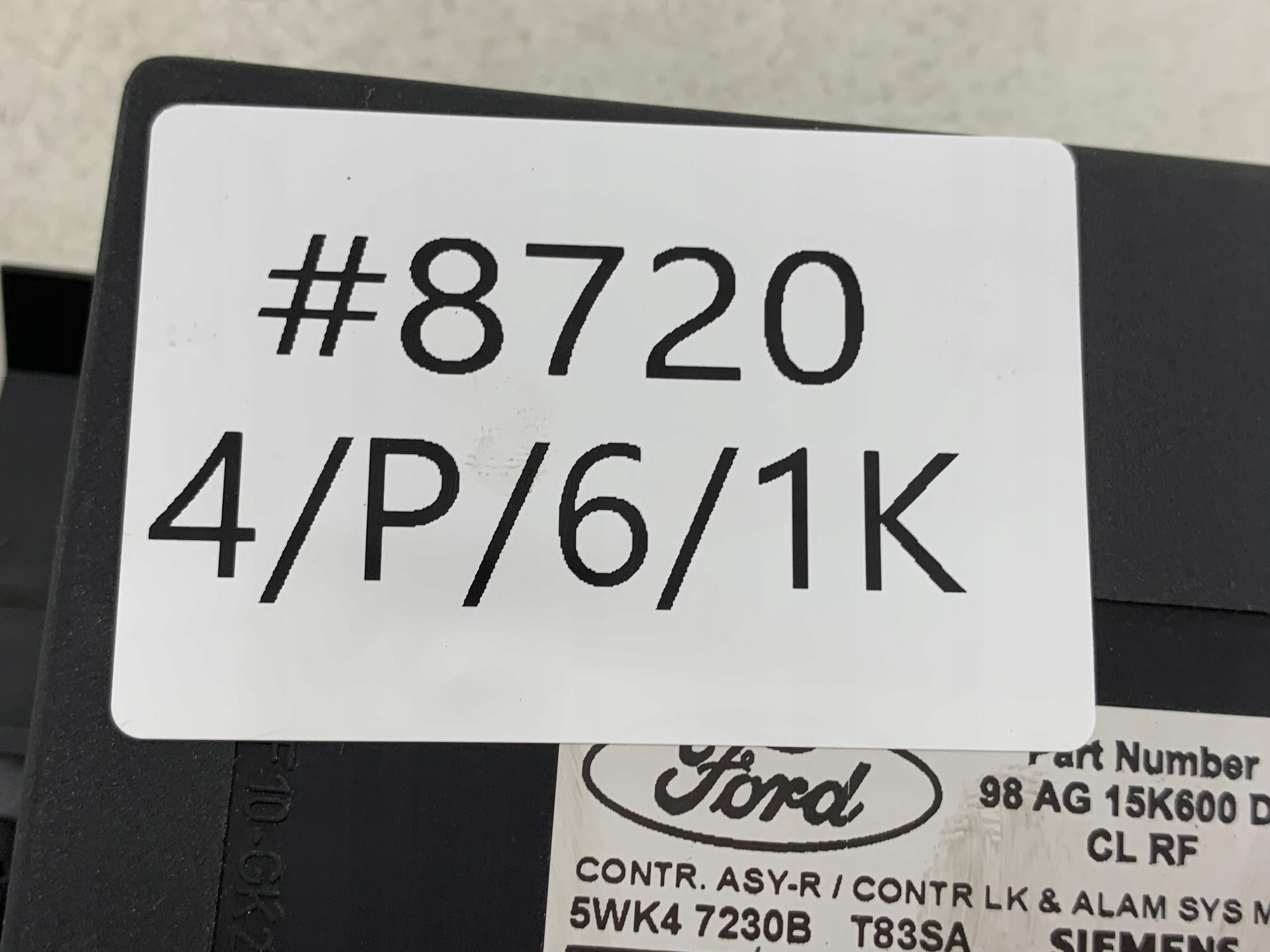 Unité commande confort FORD 98AG15K600DB