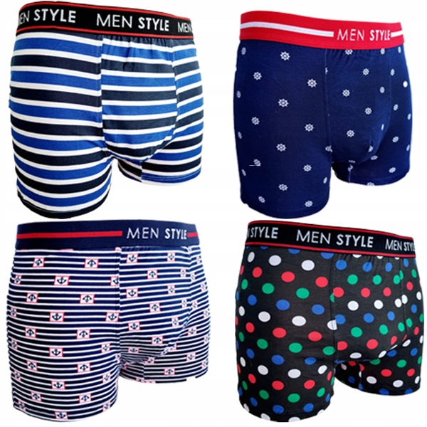 

4x Bokserki Męskie Majtki Bawełniane Premium *XXL