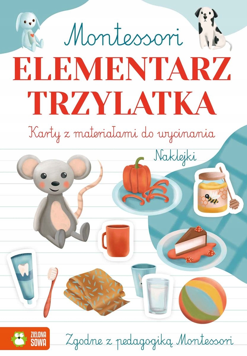 ELEMENTARZ TRZYLATKA MONTESSORI ĆWICZENIA KARTY