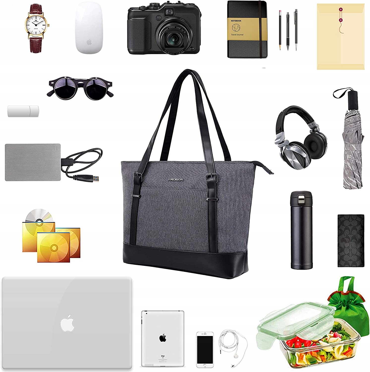 KROSER TORBA TOREBKA NA LAPTOPA 15,6" SZARA Kod producenta B07KCRTD4B