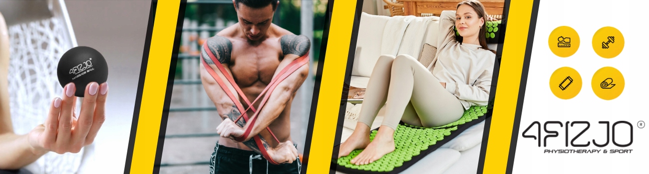 4FIZJO Zestaw 5 gum treningowych mini BAND Grubość 1.2 mm