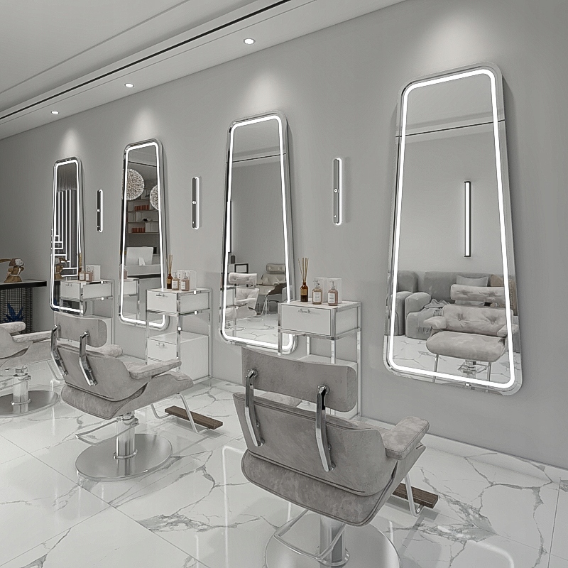 Konzola Kadeřnická konzola Barberská Zrcadlo Kadeřnická 180x80 Led Std