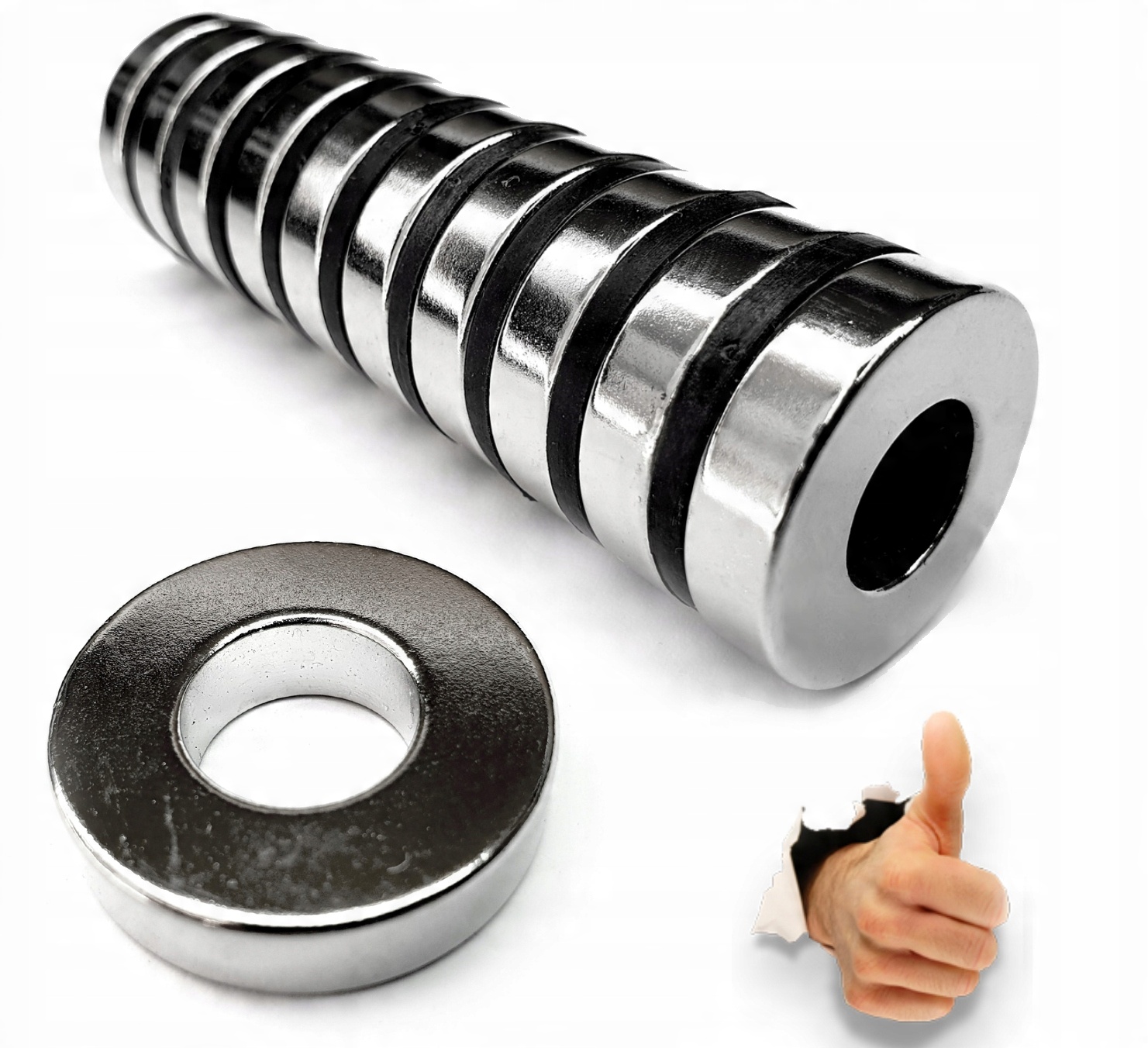 

Magnes Neodymowy Pierścieniowy 28-13x7 mm 10 Sztuk