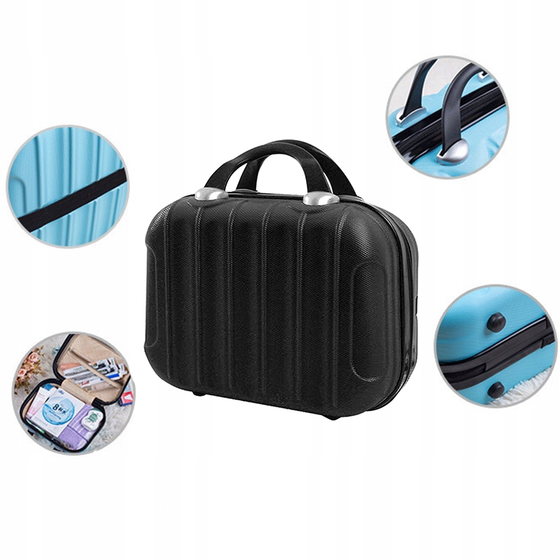 Walizka Kuferek Na Kosmetyki Organizer Czarny 32x23cm EAN (GTIN) 5903819359046