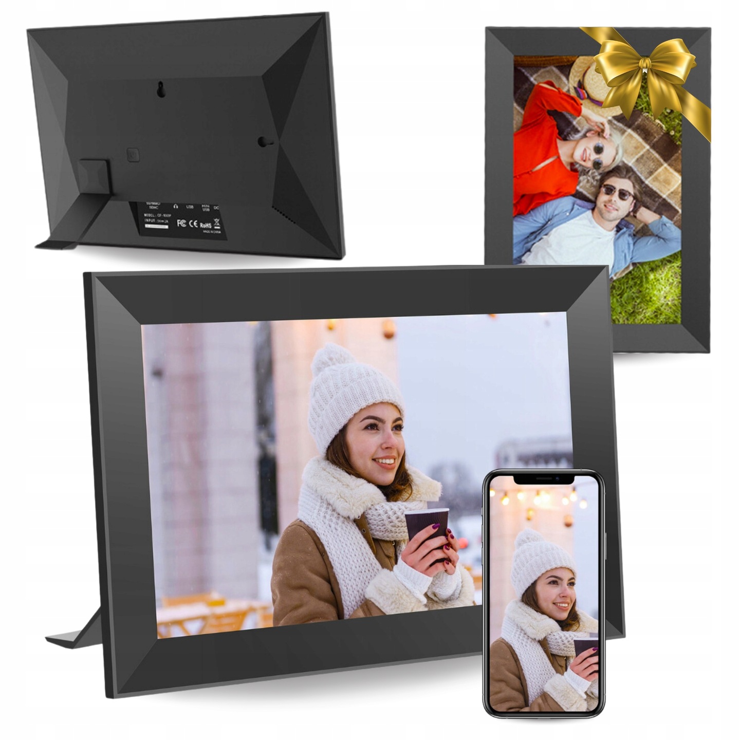 Kodak CF102P 10,1" Digitální Fotorámeček Rámeček Dotykové fotografie videa WiFi App