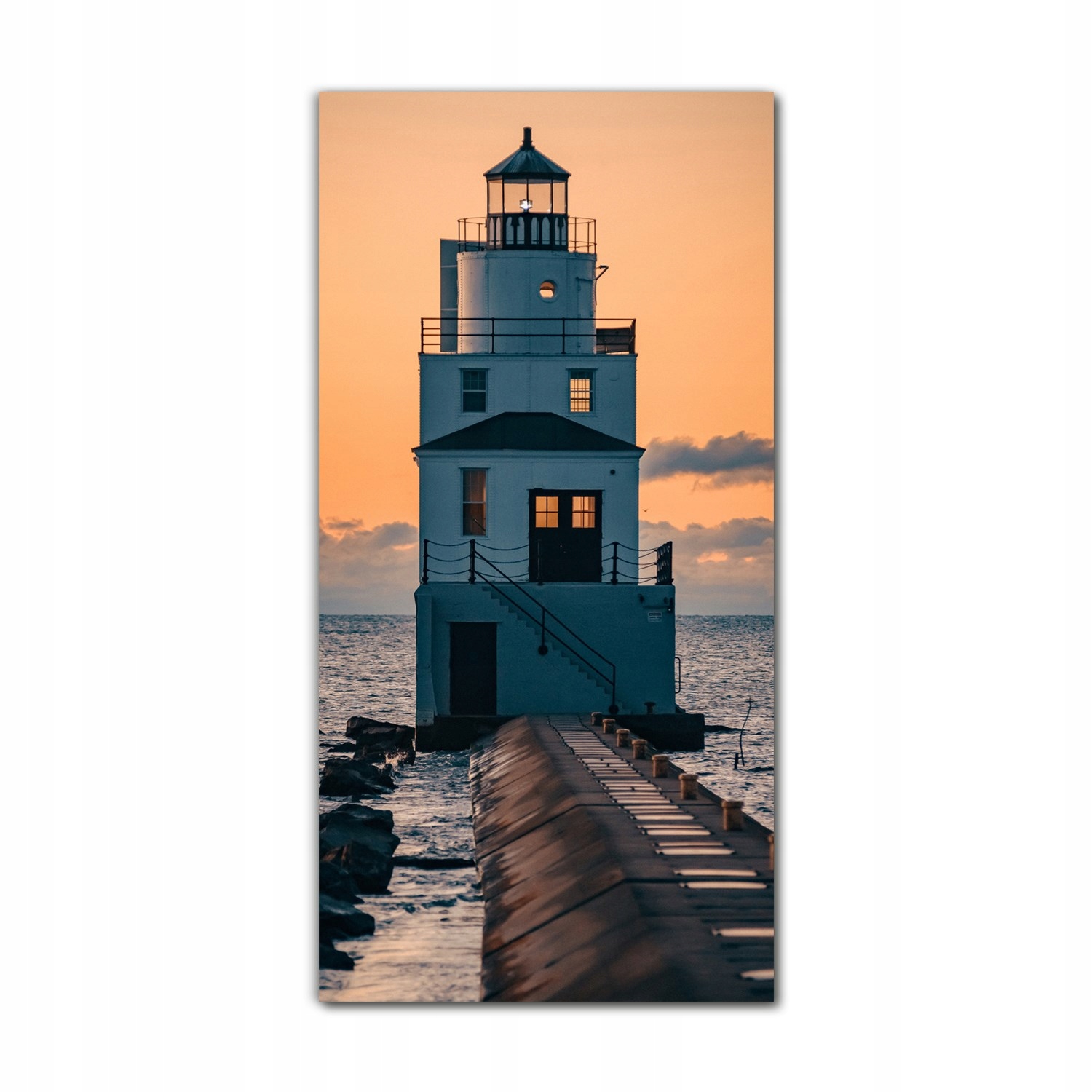 

Obrazy szklane do kuchni 70x140 cm Latarnia morze