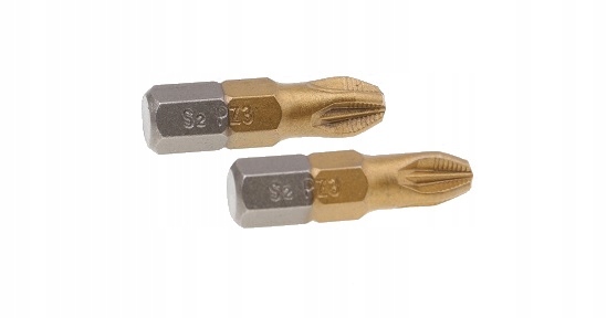 

Końcówki Wkrętakowe PZ3 x 25 mm Bity Tytanowe 2szt