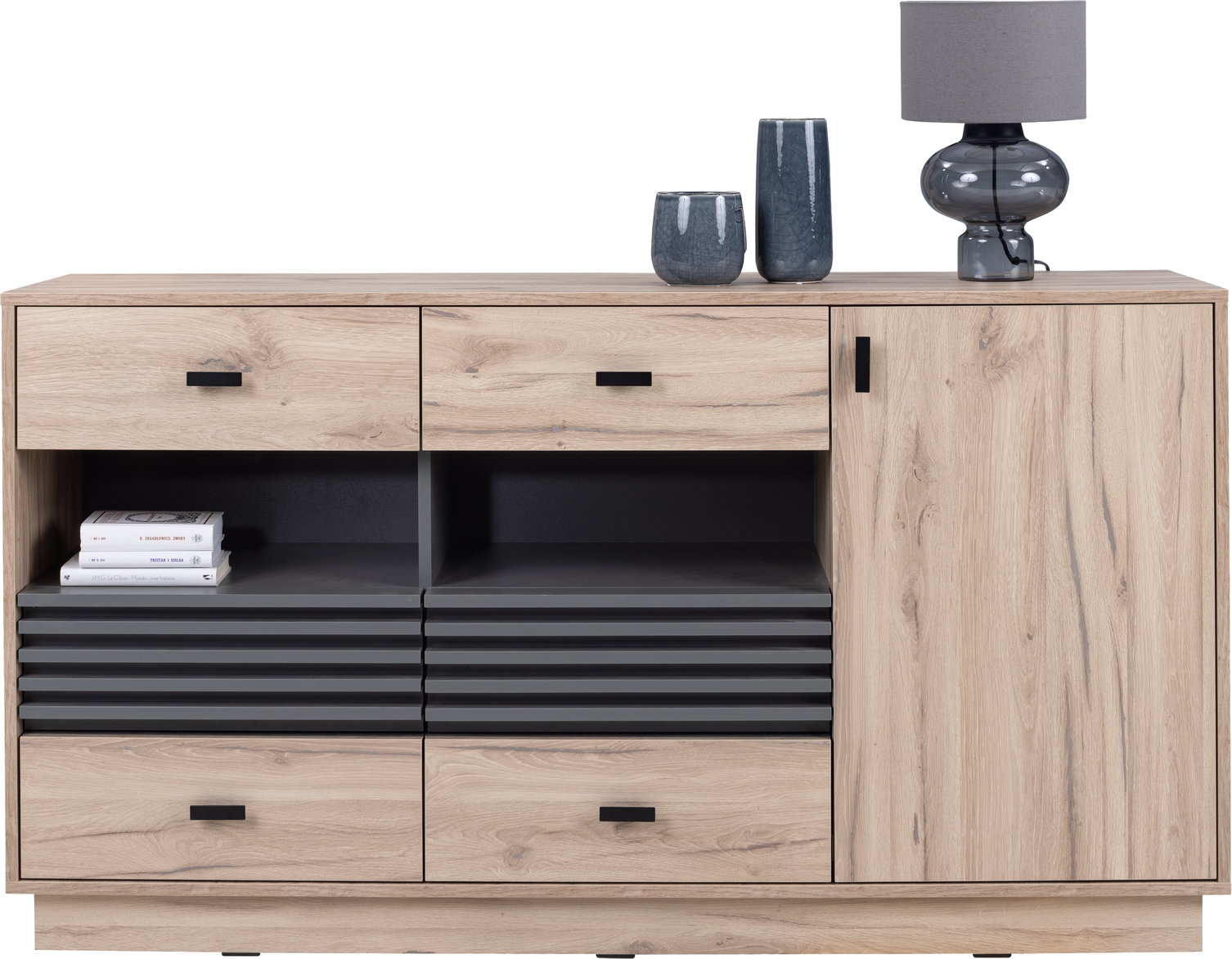 Komoda Punto 155 cm do obývacího pokoje Ložnice Dub