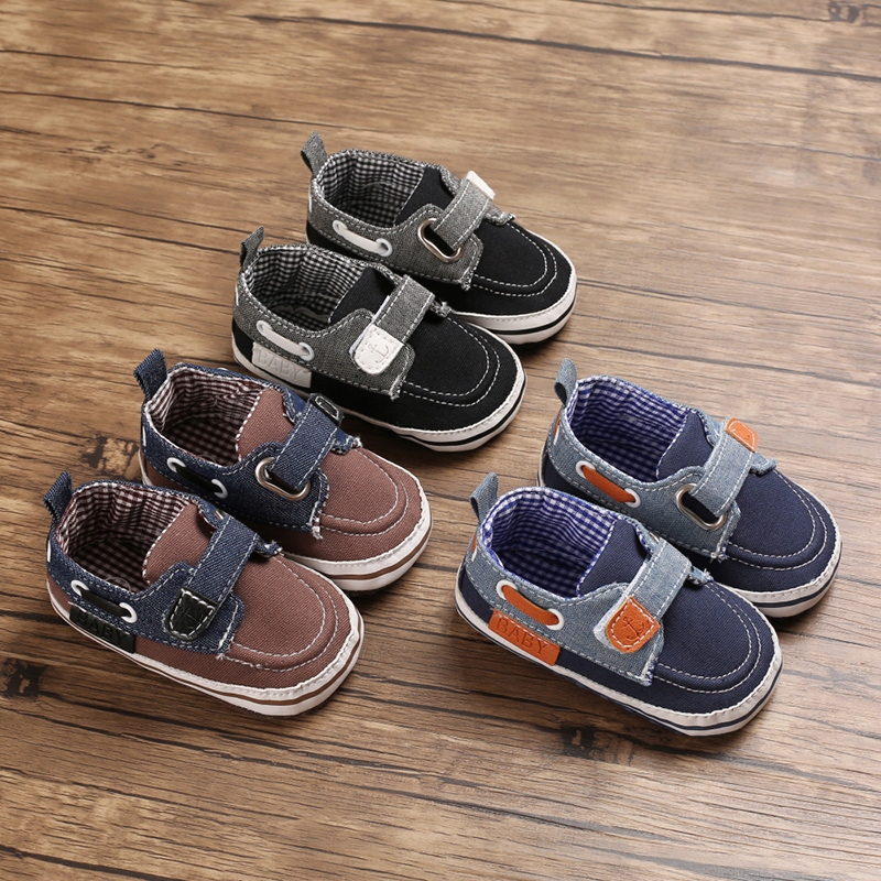 Buciki niemowlęce na rzepy niechodki 0-6m PREZENT Płeć chłopcy