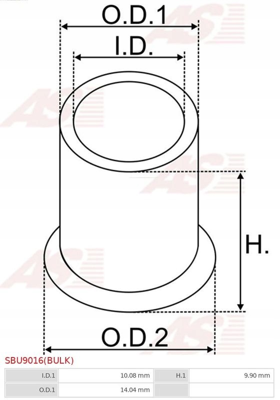 TULEJA ROZRUSZNIKA SBU9016(BULK) AS-PL Producent części AS-PL