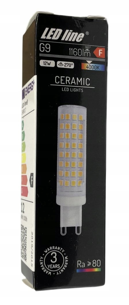 Żarówka LED LEDline G9 12W 230V dzienna 4000K Kod producenta 248917