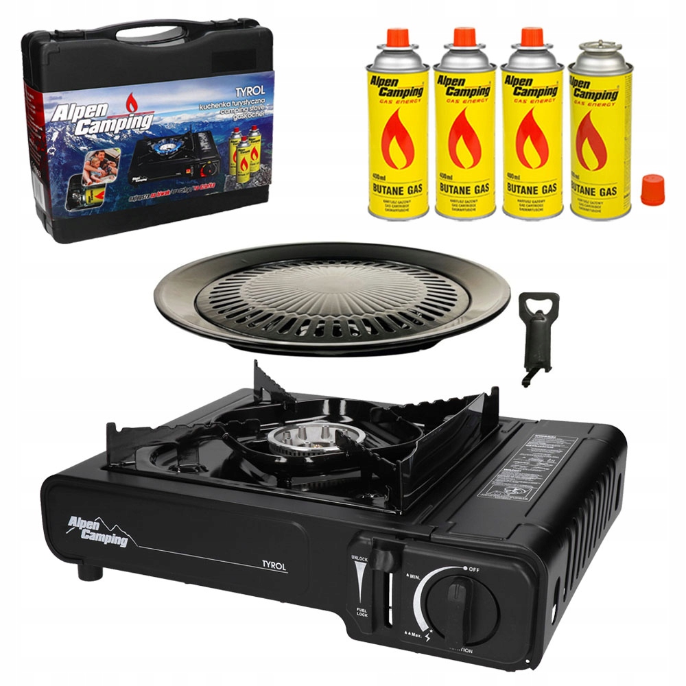 

Kuchenka gazowa Turystyczna Alpen Grill 4xGAZ