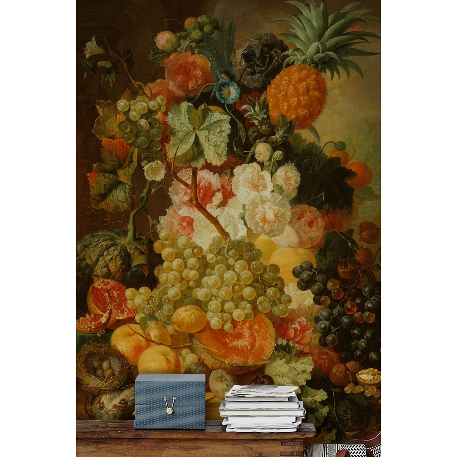 

Fototapeta flizelina Owoce i kwiaty 416x254 + klej