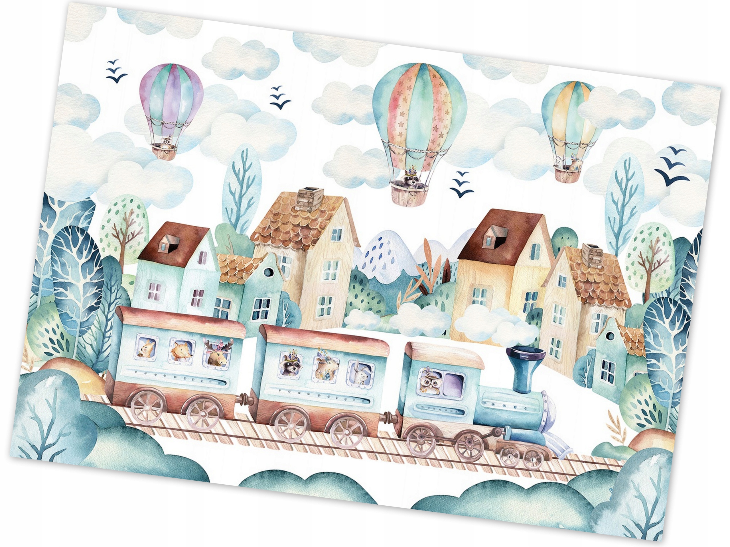 

Fototapeta Skandynawska Pociąg Balony 368x254 F
