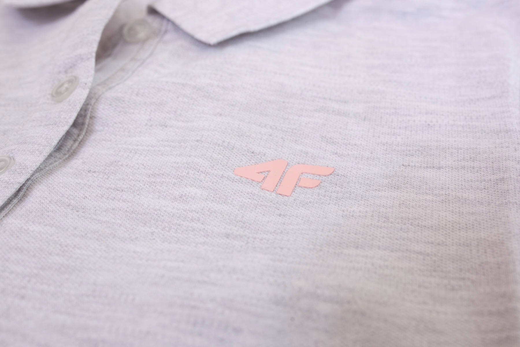 4F KOSZULKA DAMSKA POLO BAWEŁNA NOSH4 TSD007-10M Rękaw krótki rękaw