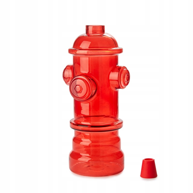 Skleněná Lahvička na vodu Hydrantové nápoje Červená pro hasiče Směšná 1,2 L