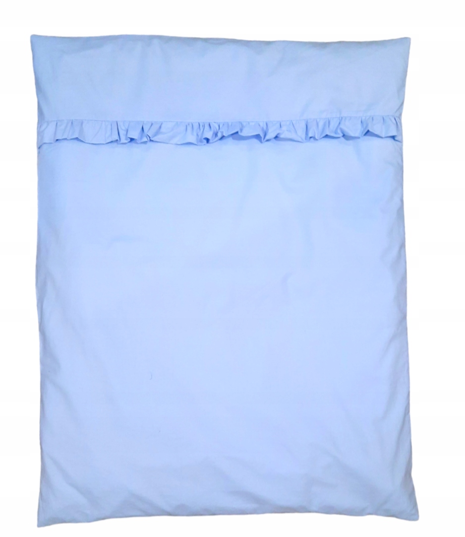 Poszewka na kołdrę 100x135 błekit niebieski shabby falbana