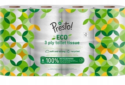 

Presto!, Papier toaletowy, 8 sztuk