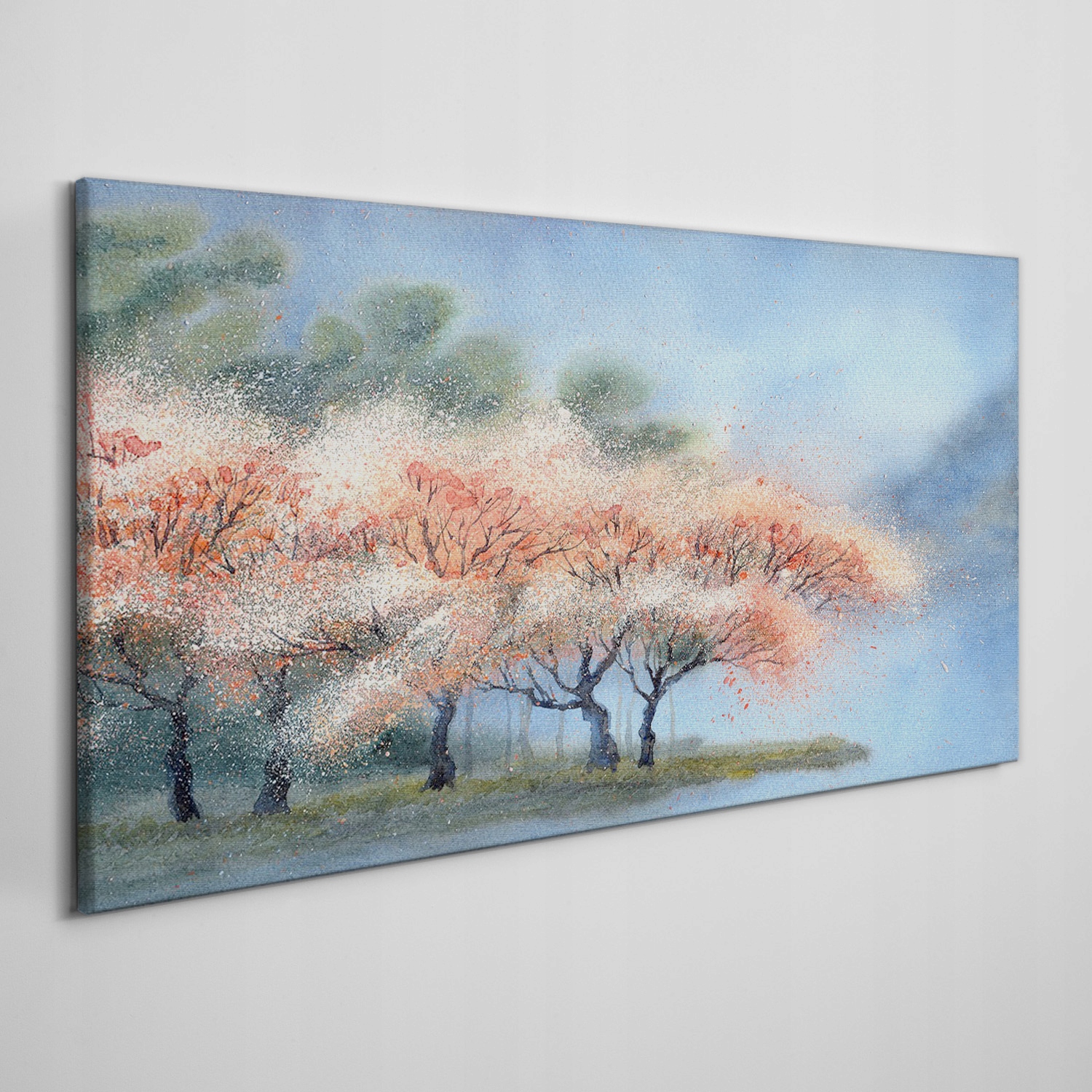 

Obraz ścienny na płótnie Drzewa kwiaty 120x60 cm