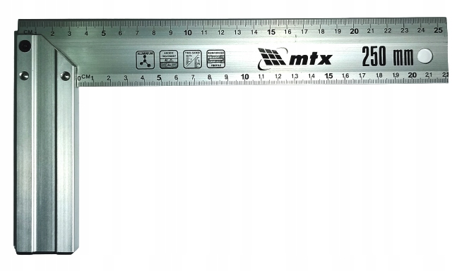 

Kątownik Stolarski Budowlany Aluminiowy 250 MM