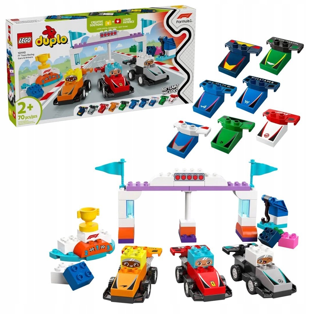 Lego Duplo 10445 Bolidy a řidiči F1