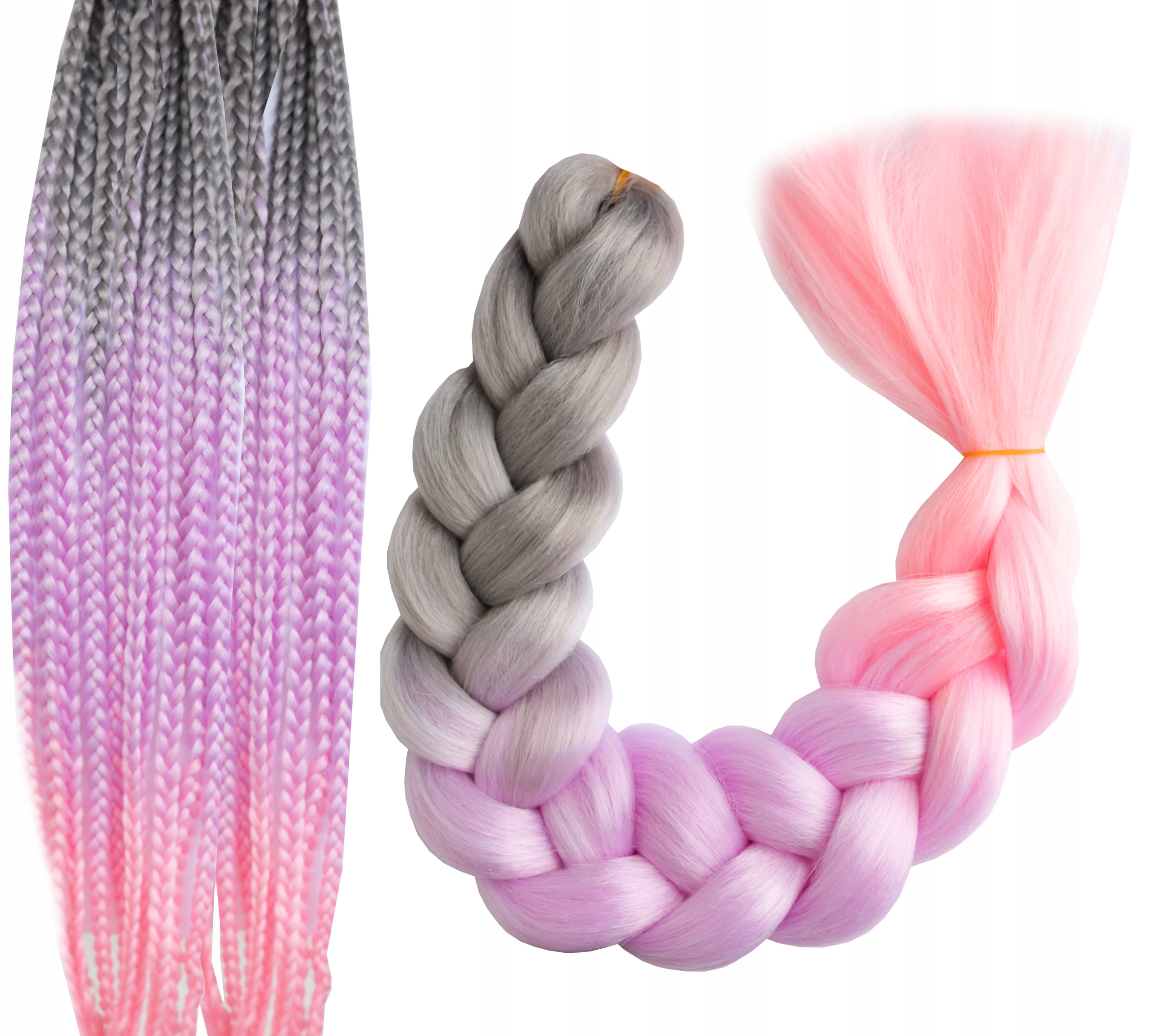 

Włosy syntetyczne warkoczyki Kolorowe Ombre